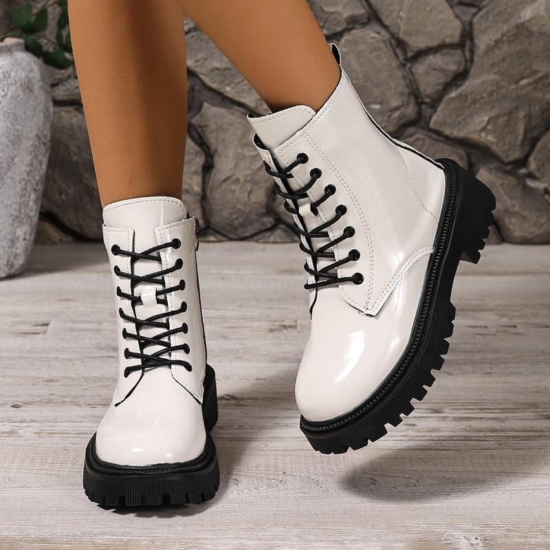 Fashion Internet Celebrity Heightened Platform 2025 New Versatile Booties Spring and Autumn Women's Single Boots