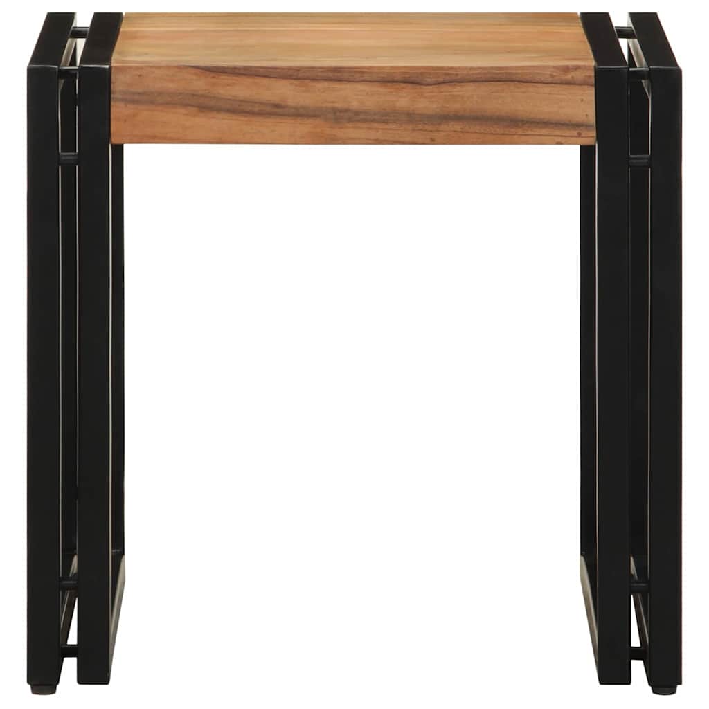 Coffee Table Brown 40 X 40 X 38 Cm Solid Acacia Wood