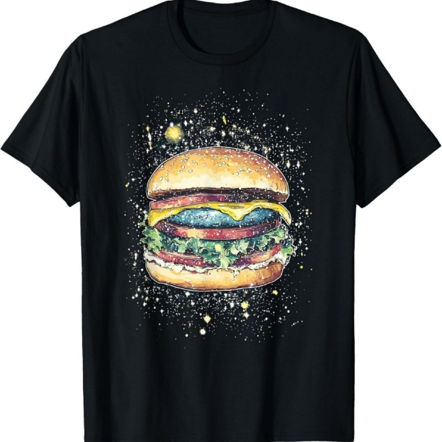 Cosmic Burger Space Art Design for Food and Galaxy Lovers T-Shirt XXXXXL разноцветный