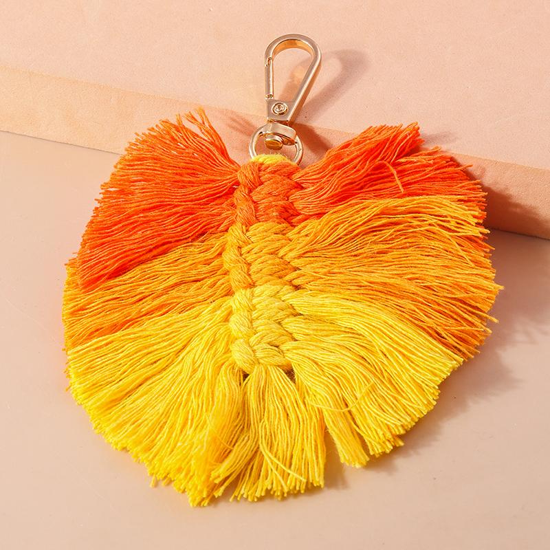 Pretty Tassels Feather Keychain Women Girl Key Ring Pendants for Handbag Decor DIY Handmade Jewelry Gifts