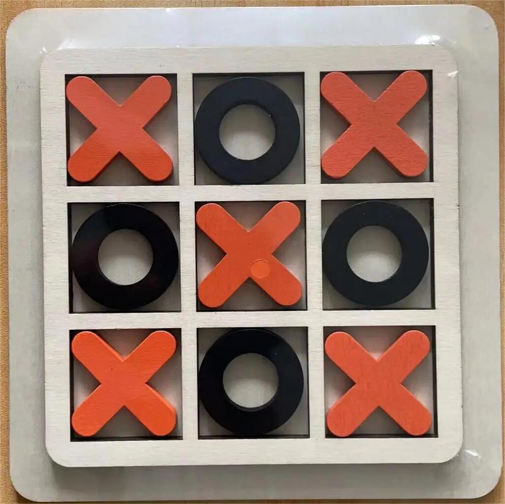 1pc Xo Tic Tac Toe Children Board Game Parent-child Interactive Logic Thinking Fun Game Children Puzzle Toys Gaming Gift
