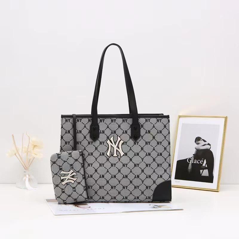 

Новая Корея MLB NY Модная сумка-тоут большой вместимости - Универсальная одноплечевая сумка W13*H30*L39CM