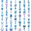 63pcs Temporary Tattoo Ocean Theme Temporary Tattoo Stickers Mermaid Design Watercolor For Cheeks Men Shoulders