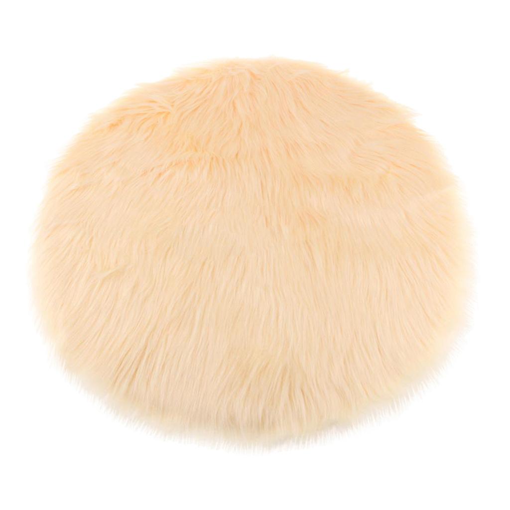 Artificial Sheepskin Rug Shaggy Fleece Fluffy Area Rug Washable Non Slip Mat for Kids Playroom Nursery Baby Crawling