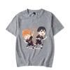 Hot Hinata Shoyo Tobio Kageyama Cartoon Print Short Sleeve T Shirts Women Casual Shirts Summer Women's Men's Crew Neck T-shirt