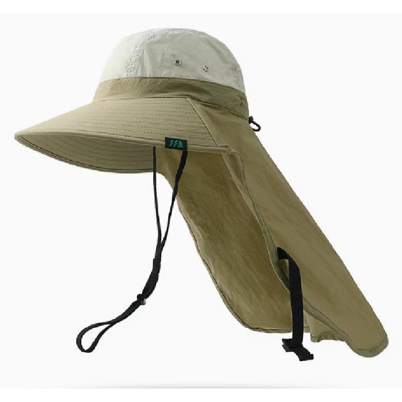 

Summer shawl sun protection hat for women, UV protection fisherman hat, sunshade, breathable, neck protection, wide brim outdoor hat светло-зеленый