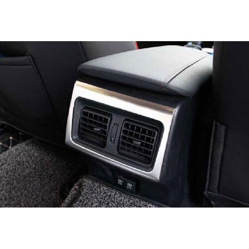 Silver Titanium Cover Trim For Toyota Camry 2018- Rear Air Outlet Vent 1pcs