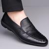 2025 Spring and Autumn New Loafers Men's Doudou Shoes Lazy One Pedal Sleeve Men's Shoes High-end Soft Sole Soft Leather 1618