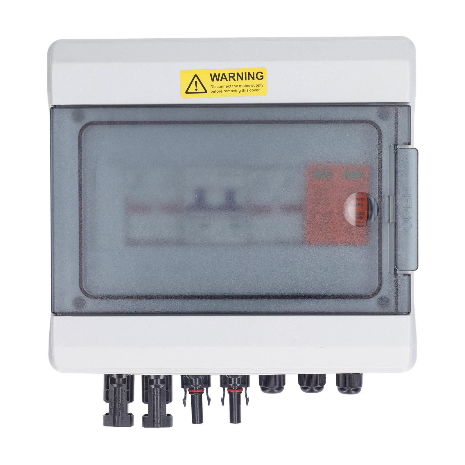 

DC1000V PV Combiner Box Водонепроникний сонячний комбайнер 2 в 1 із запобіжником 15A, автоматичним вимикачем 32A