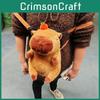 Pink Capybara Brown Plush Backpack Single Shoulder Crossbody Bag Kids Gifts