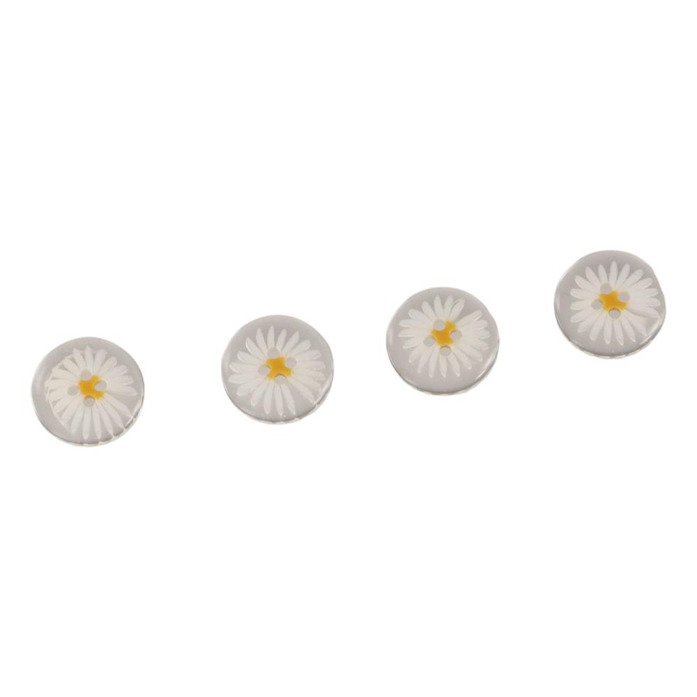 50PCS 2 Holes Daisy Buttons Round Sewing Button Sweater Clothing Button  Clothing Sewing