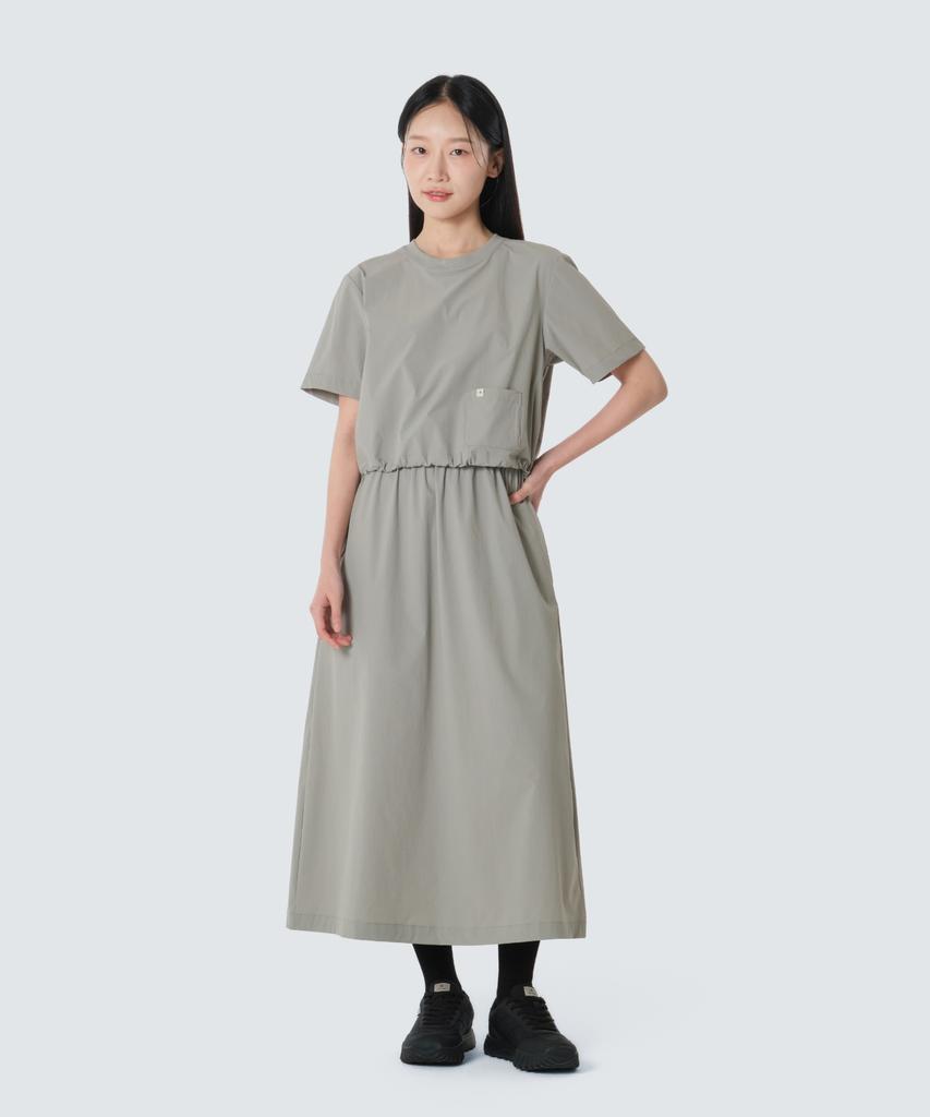 SNOWPEAK APPAREL Thin Tech Basic Dress (S26Mwsop31) Fog Gray