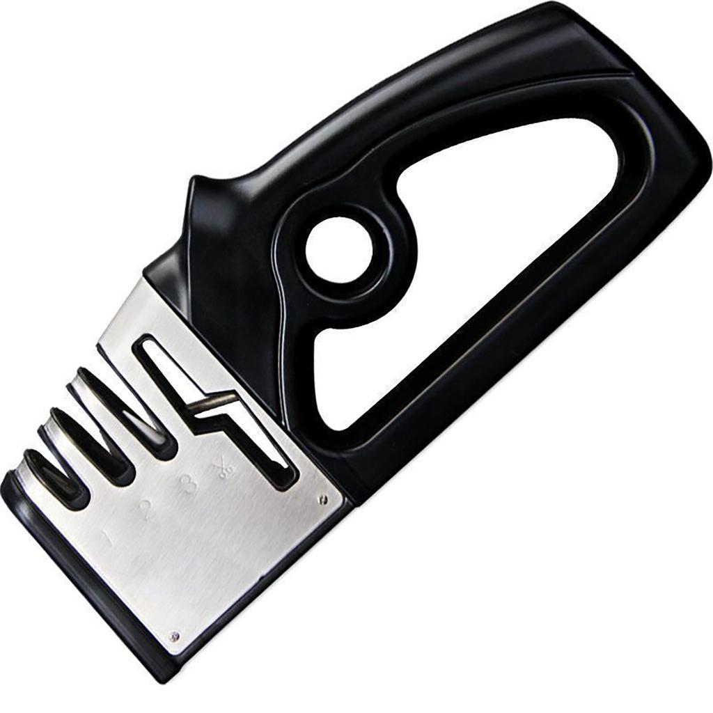 Four In One Quick Sharpener Handheld Multifunctional Knife Sharpening Tool Stainless Steel Blade Kitchenware