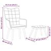 VidaXL Chaise de relaxation avec tabouret Noir Velours, chaise, chaise de salon, fauteuil relax, chaise longue, siège de 4016827
