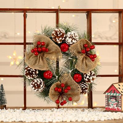 Artificial Christmas Wreath Colorful Beautiful Wall Window Door Wreath For Front Door Party Décor