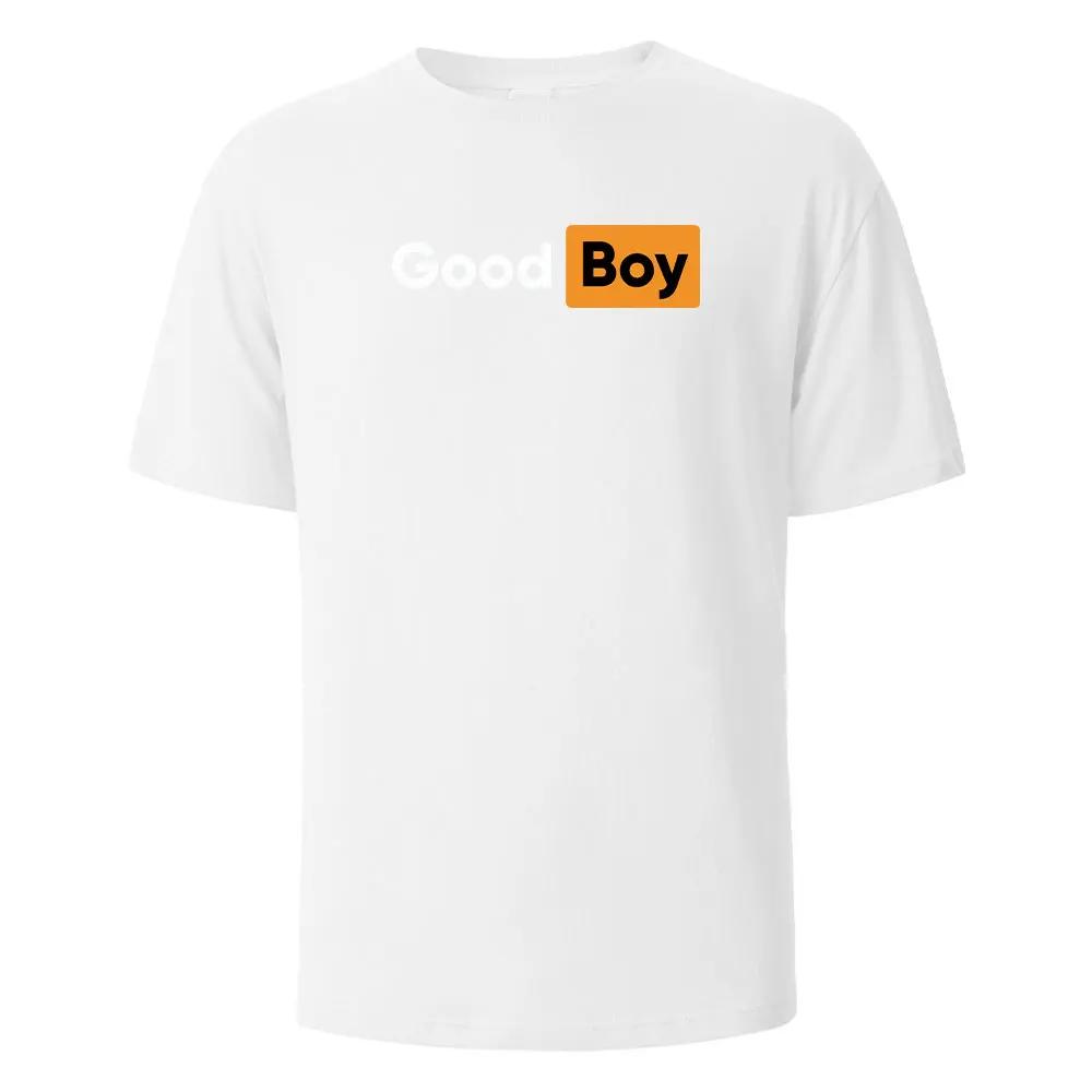 Summer T-shirt Good Boys Printed T-shirt Men and Women 100% Cotton O-collar Oversized Casual Short-sleeved Top