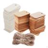 100 Pieces White Color Unfinished Wood Tags Wooden Gift for Wedding Party Favors 2 Colors