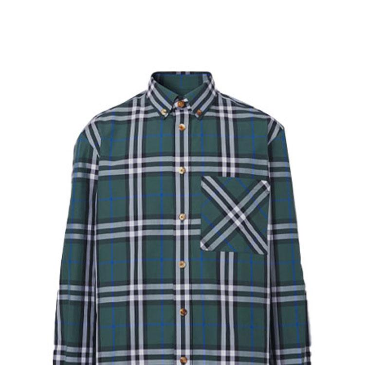 Burberry Shirt Men's Forest Green 80415231
