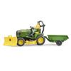 Self-Propelled Mower Tractor with Gardener Figure Bruder 62104 Profi 1:16