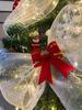 1PC Christmas Tree decoration gold PP yarn with Christmas decoration pendant Metal net/Christmas ribbon/gift wrapping ribbon