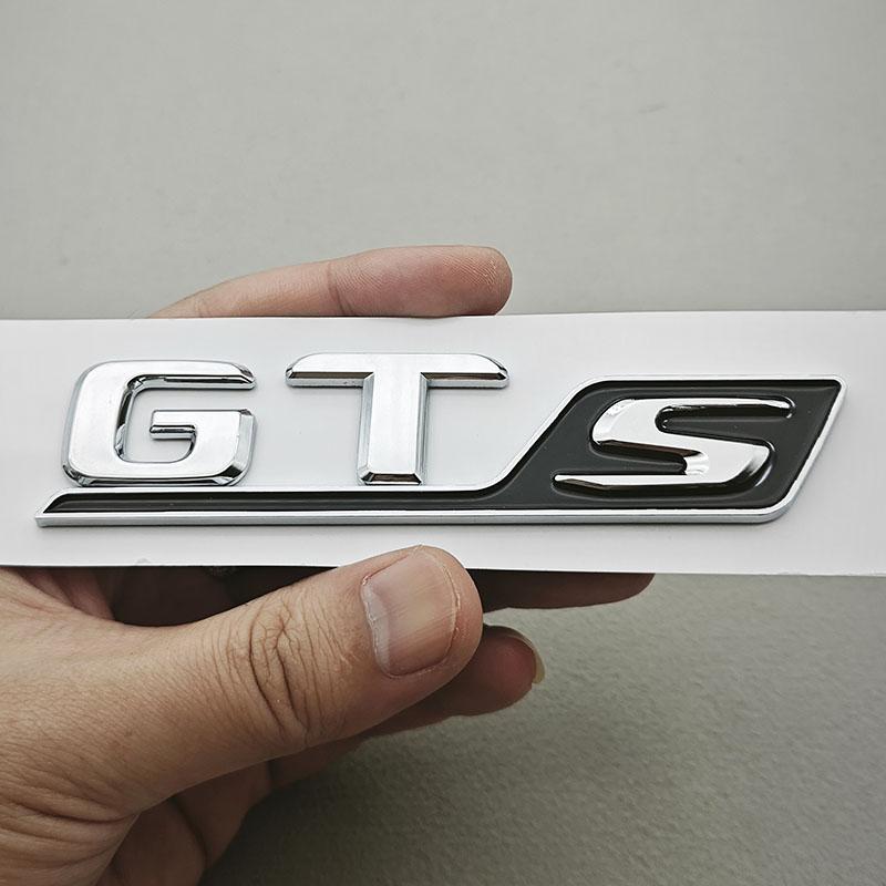 Logo GTS Car Letters Rear Trunk Badge Emblem Sticker Decals For Mercedes Benz AMG GT GTS C190 Tail Marking Exterior Accessories