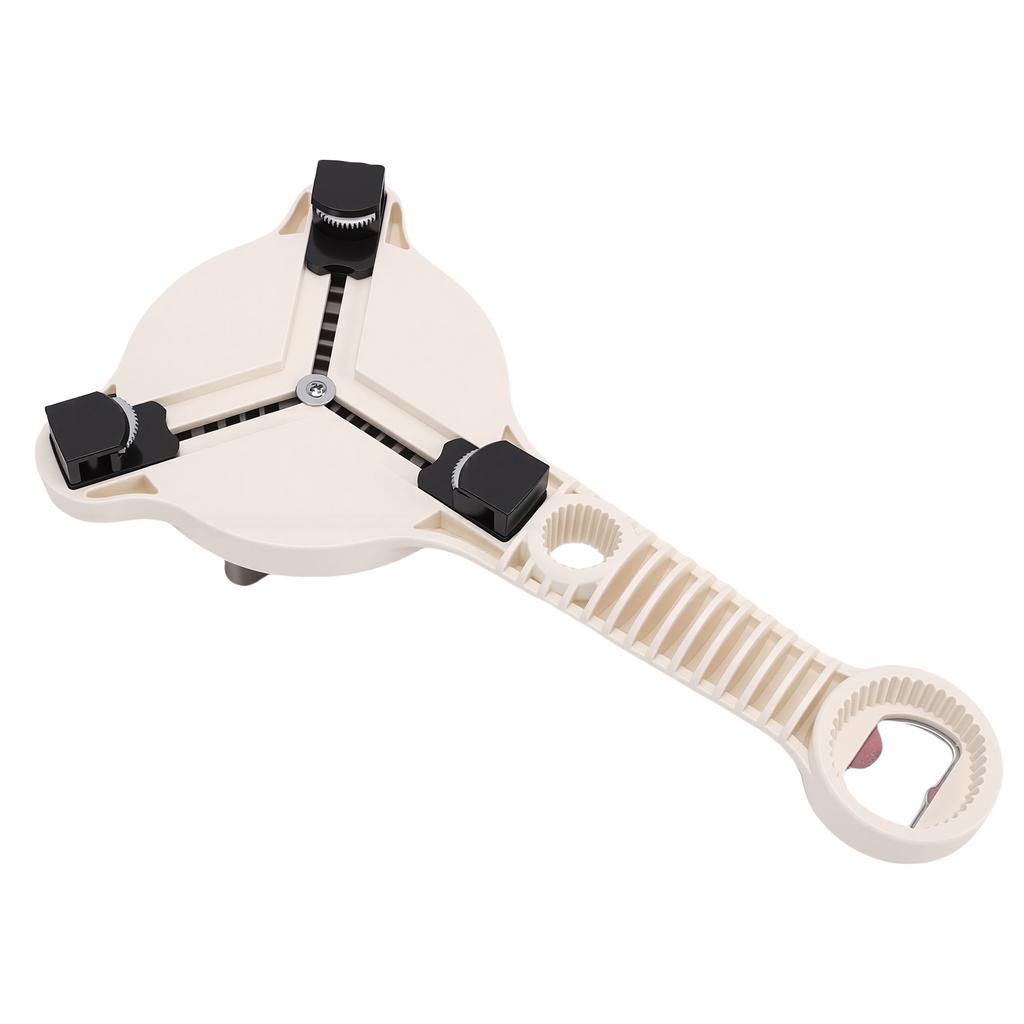 3-klo 4-i-1 Burköppnare Anti-slip-växel Köksrestaurang Hem Flasköppnare för 2,5-9 cm Diameter