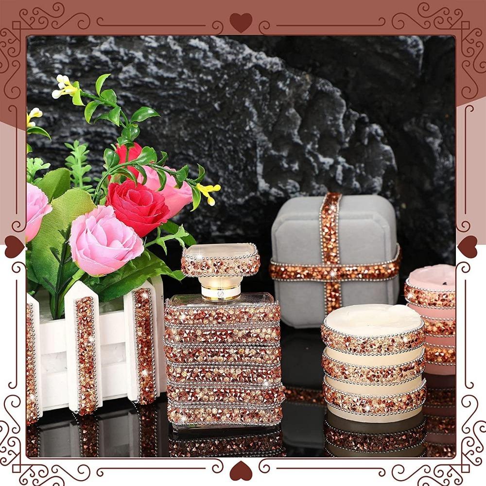 DIY Sticker Rhinestone Ribbon Bling Crystal Crystal Roll Glitter For DIY Art Craft