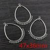 20pcs Antique Silver Plated Vintage Flower Drop Heart Retro Connector Charm Pendant DIY Necklace Jewelry Findings Accessories