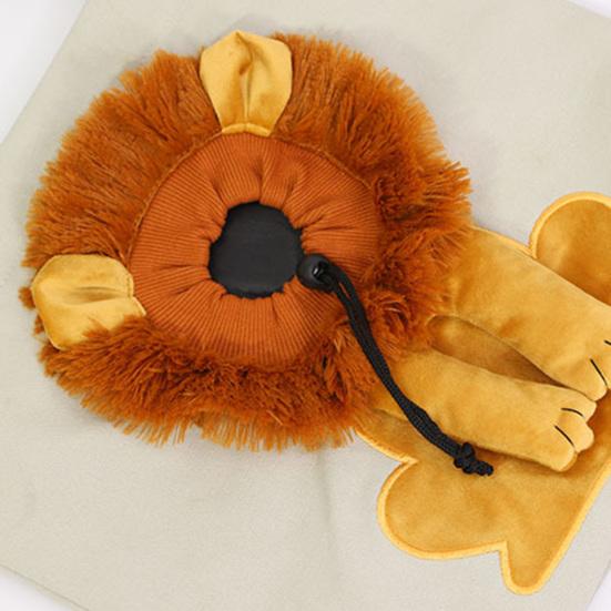 Yousheng Pet Carrying Bag Large Capacity Drawstring Hole Lion Modeling Pet Dog Cat Carrying Traveling Bag Pet Supplies