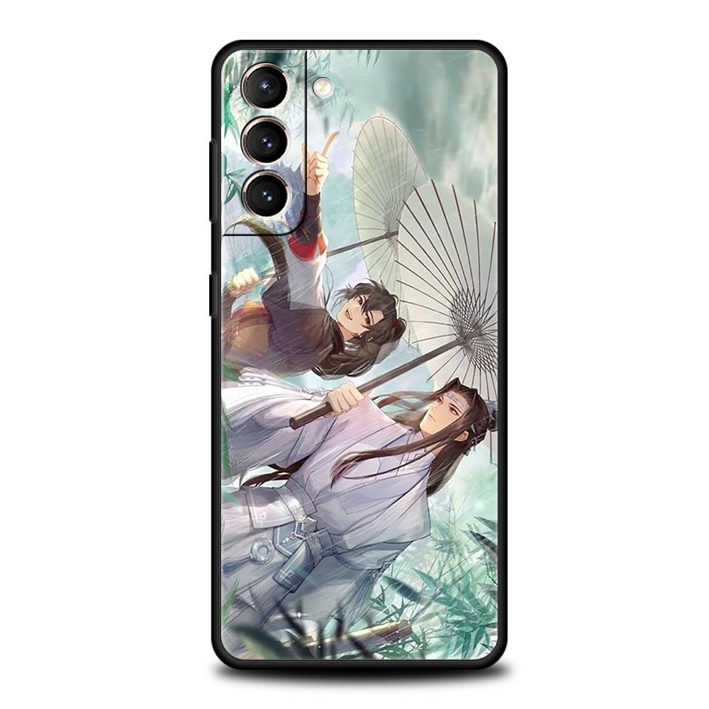 Phone Case For Samsung S24 S23 S22 Ultra S20 S21 FE 5G S10 S9 Plus S10E S8 S7 Edge Cover Comic Man Erha and His White Cat Master