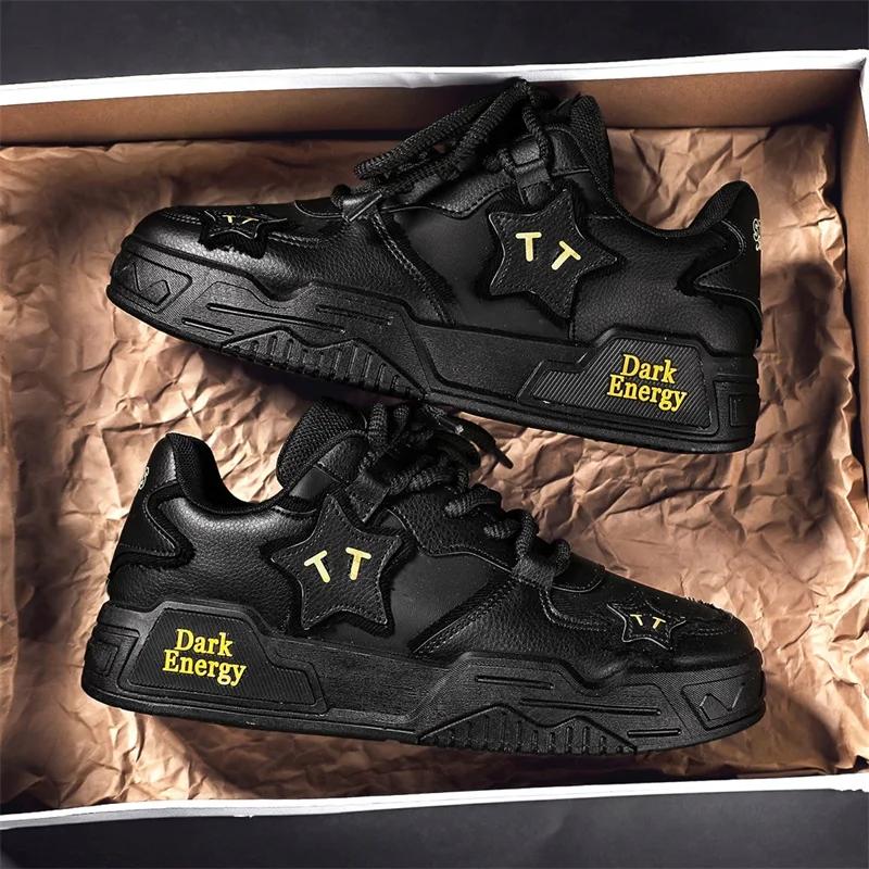 

Скейтборд Мужские кроссовки Лоферы Мужские кроссовки Обувь для мужчин Мягкие и удобные Износостойкие Спортивная и досуговая мода 44 чёрный