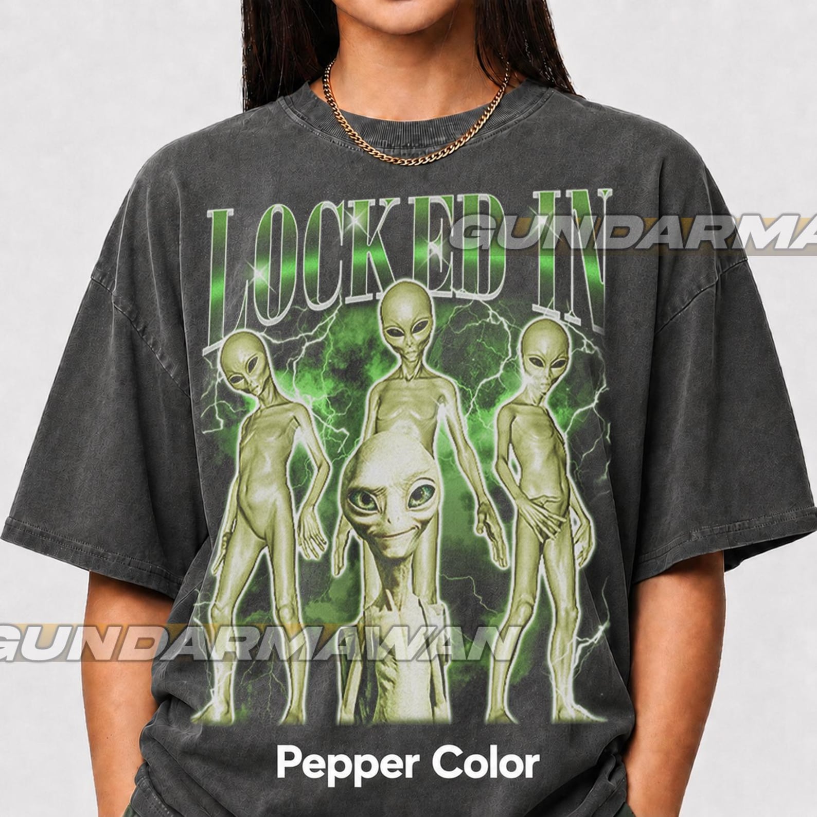 Locked In Alien Unisex Shirt, Locked In Alien Meme, Locked In Alien Brainrot Meme Shirt, Brainrot Shirt, Brainrot Tee, Tiktok Meme Shirt FD L
