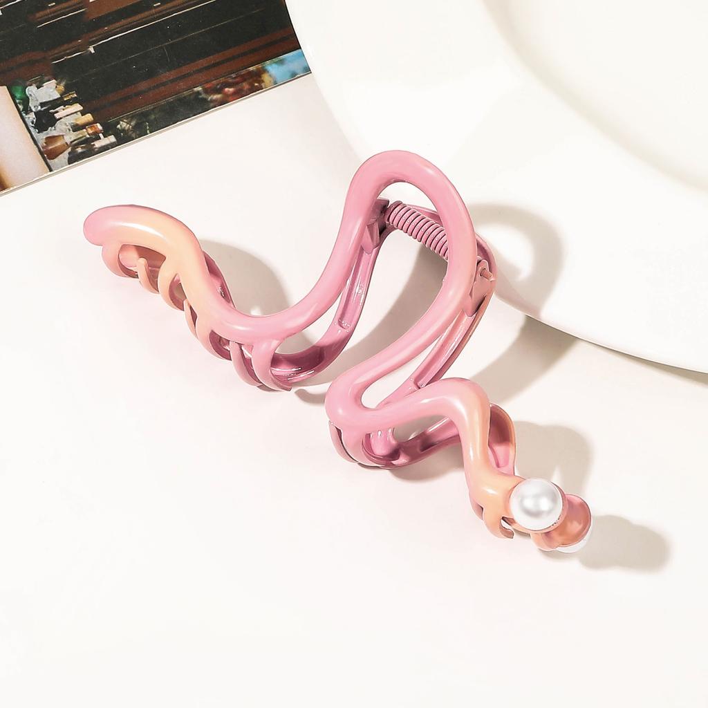 Caterpillar Hair Claws Metal Hairpin Electroplated Alloy Hair Clips Crab For Women Girl Gift Hair Accessories Ponytail Headwear