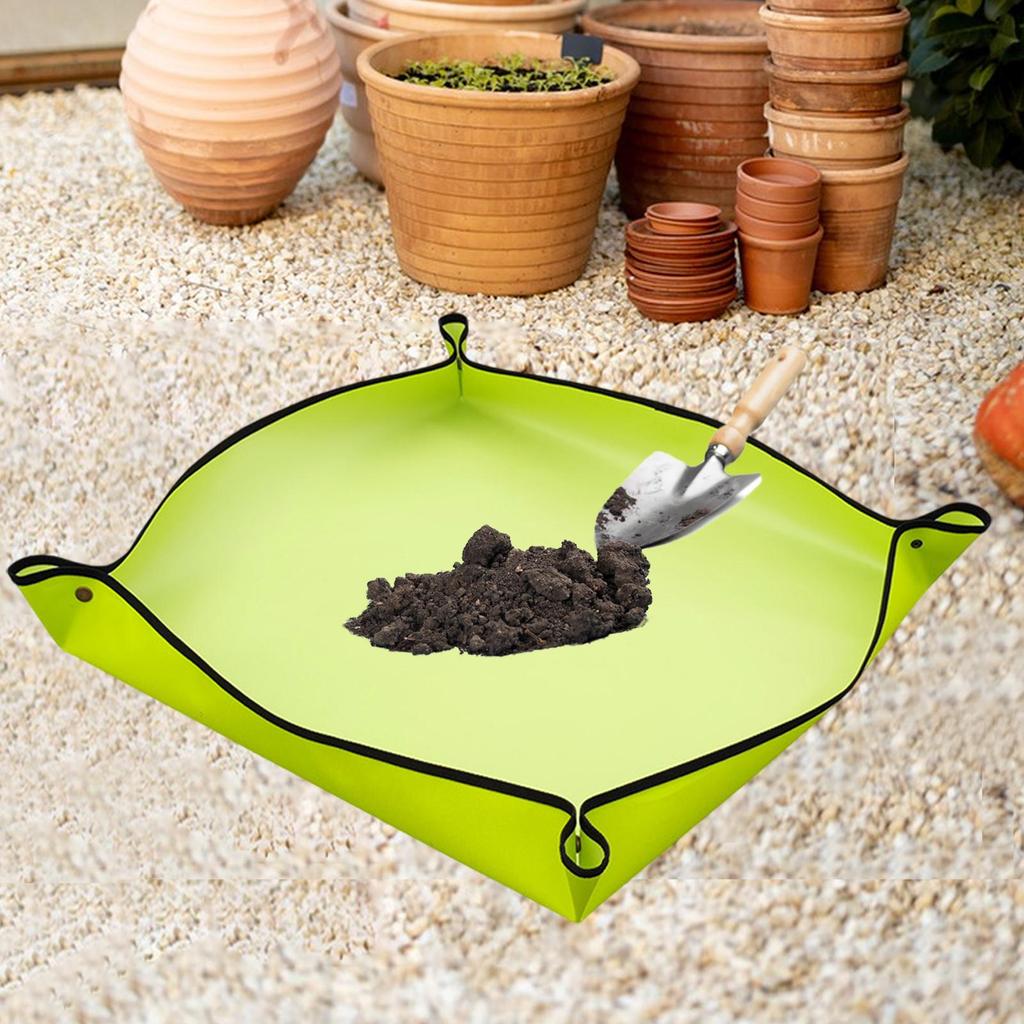 Waterproof Foldable Plant Repotting Mat Garden Potting Pad for Flowerpot Transplanting Mixing Soil Plant Pruning Garden Tool