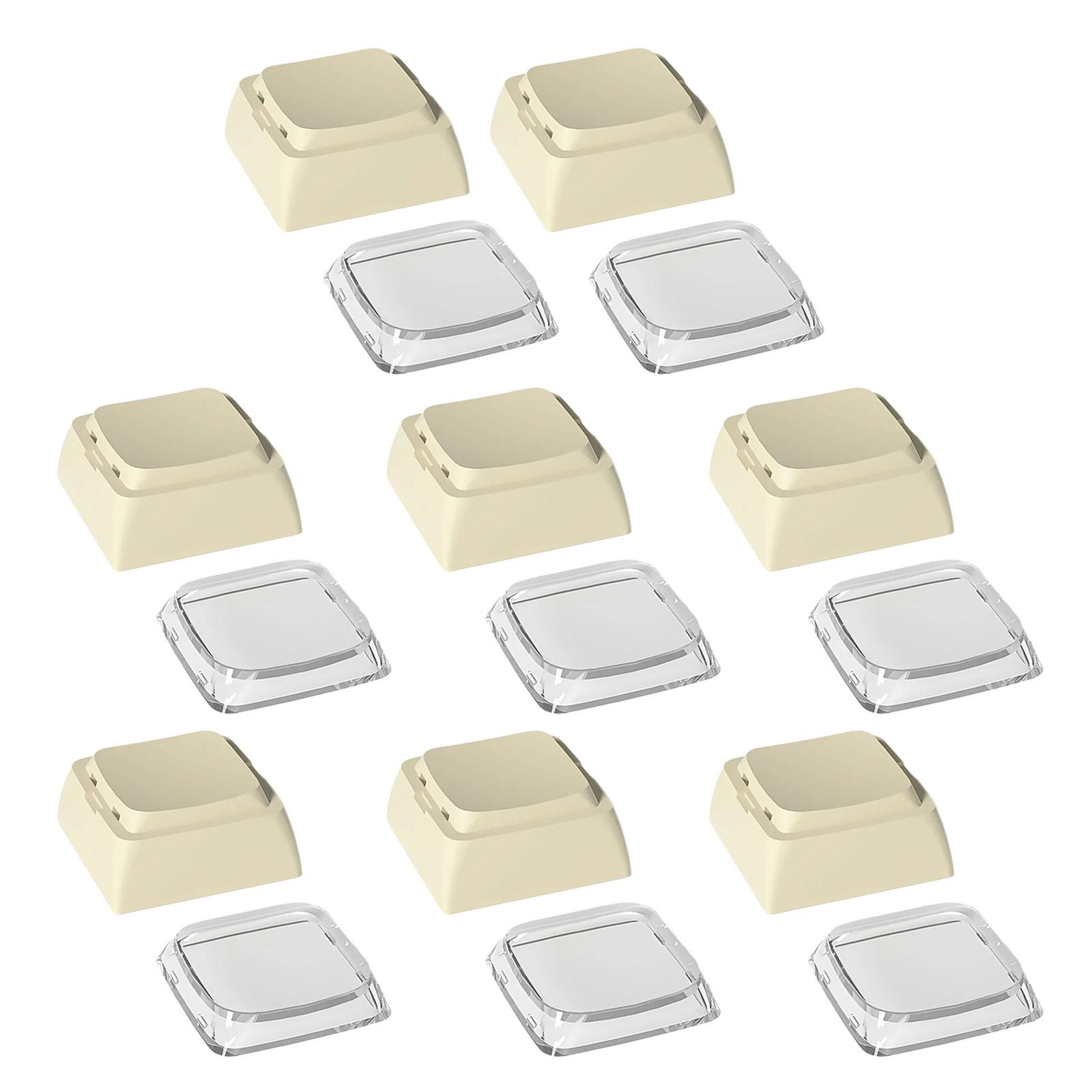 

Набор кейкапов высоты XDA с подсветкой, 8 шт., для механических клавиатур, прочный PBT+PC, в классическом цвете бежевый