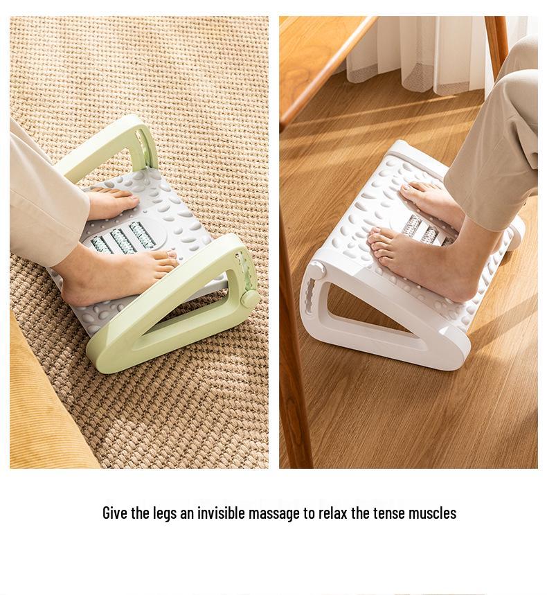 Office Footrest: Ergonomic Lumbar Support, Massage Footstool for Pregnant Women & Car Use