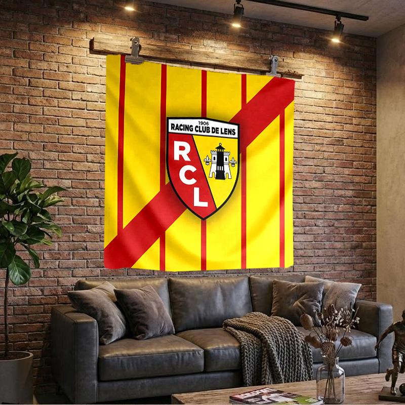 Racing Club Lens Crest Tapestry Playroom Tapestry, Accessories for Bedroom,Livingroom, dormitory Room Wall Decor Fan Birthday Gifts