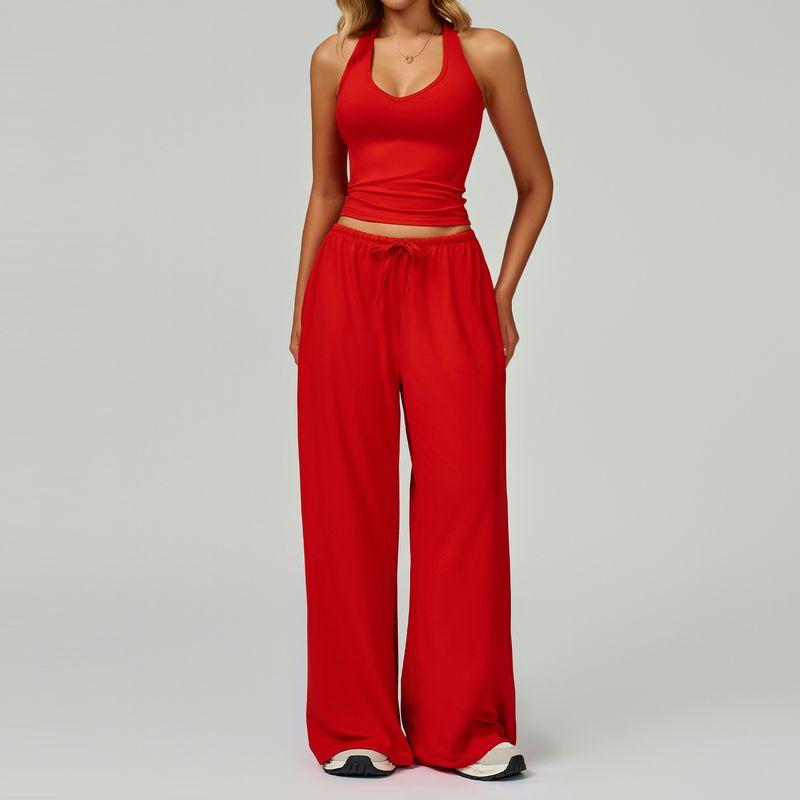 Guangzhou Zechuang Clothing Co., Ltd. Brushed Yoga Suit Quick-Drying Beauty Back Sling Sports Suit Casual Running