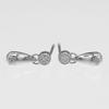 TIFFANY&Co. teardrop Piercing Pt950Platinum/diamond 4.75g Women Used
