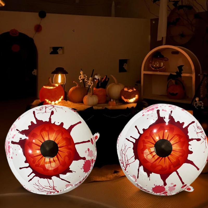 2/4 STÜCK Augapfelform Dunkler Stil Halloween Dekorationen Horror-Szenen-Requisiten Festivaldekorationen 22 Zoll