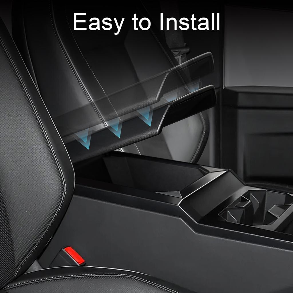Center Console Cover For Tesla Cybertruck 2025 2025 TPE Scratch Resistance Car Armrest Box Cover Protector Pad Car Accessories