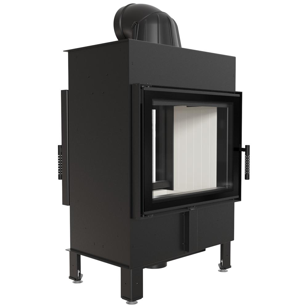 Steel fireplace KRATKI LUCY TUNNEL 12 kW Ø 200