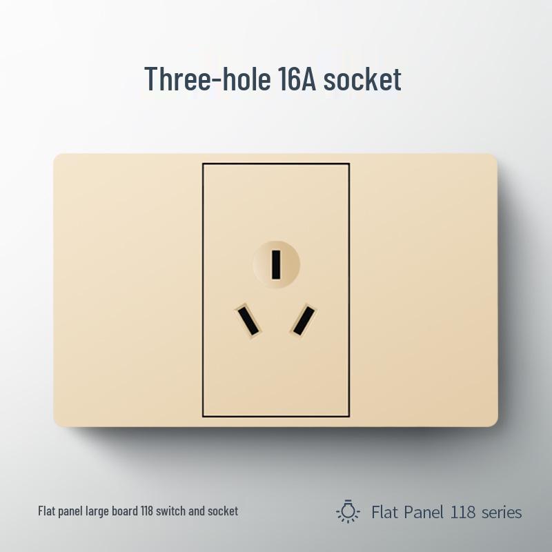 International Electric 118 Type Concealed Multi-Hole Panel: 16A, 6-Hole, 9-Hole, 12-Hole Switch and Socket.