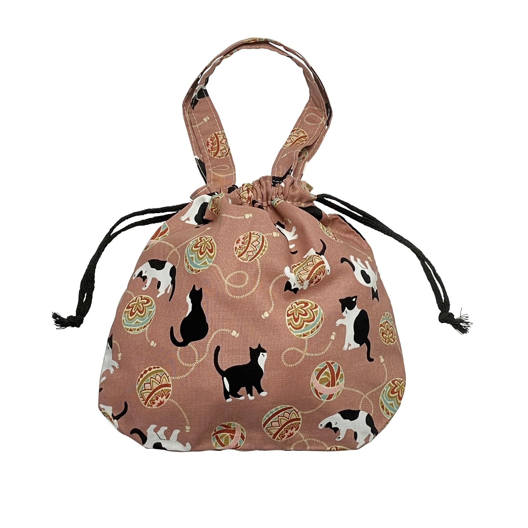 Сумка-мешок на завязках для прогулок с отделением для мелочей японская мини-собака Сиба с ручкой для хранения с рисунком кошка собака сумка-тоут сумка в сумку Япония CW-005 -04 3570₽