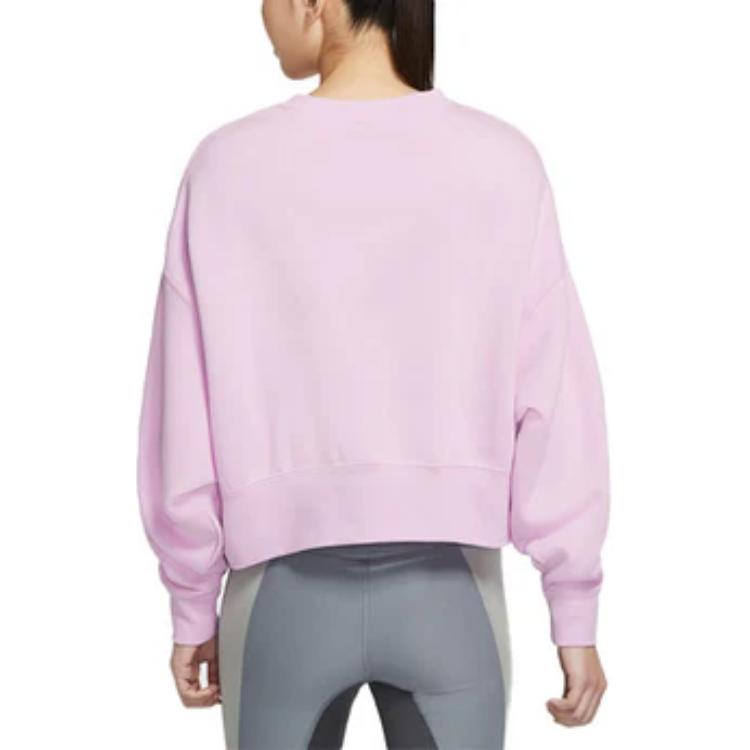 Nike Sweatshirts Women's Pink Crew Neck Moderate Regular DJ4136-621