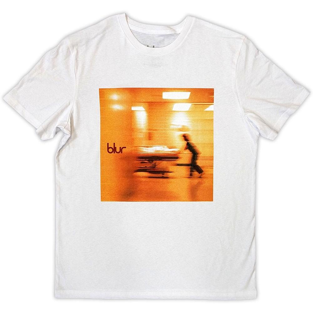 Men s Blur Blur Album Cover T-shirt Medium White 2XL