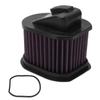 Motorcycle Air Filter High Flow Washable Reusable Wearproof Replacement for Z800 Z750 Z1000