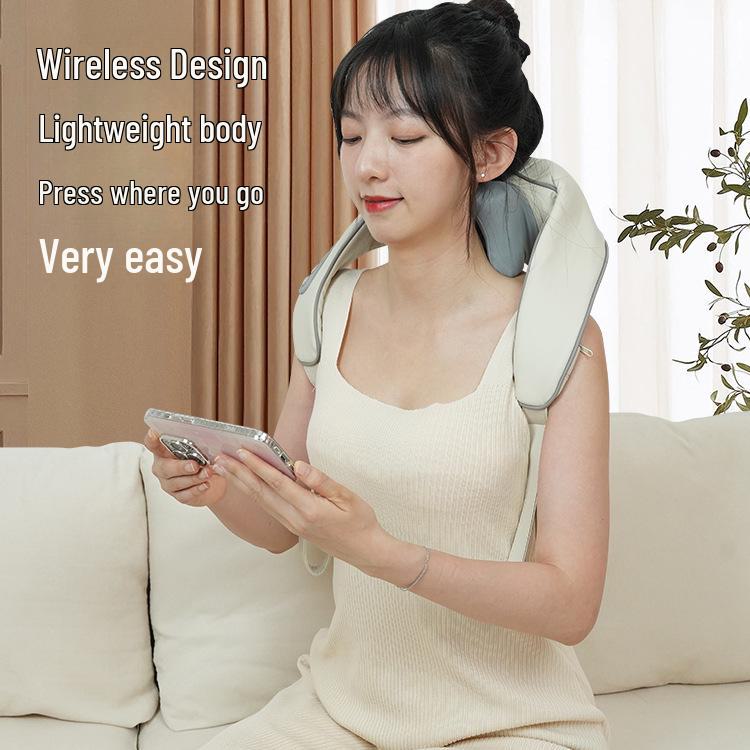 Cross-Border Neck and Shoulder Massager with Heating and Kneading Therapy