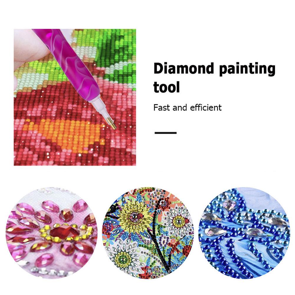Diamond Painting Stylus mit Klebeknete Roller Diamond Painting Stift Set Harz 5D Diamond Painting Stift für DIY 5D Diamond Painting