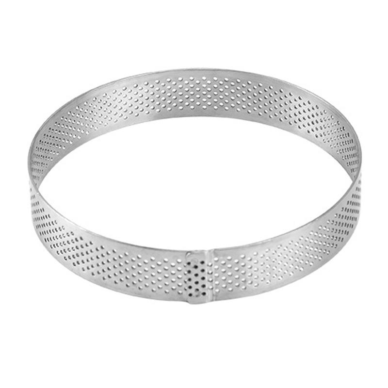 10CM Diameter 304 Stainless Steel Tart Ring for Making Crumpet Cake Mousse (BPA-Free, No FDA) A